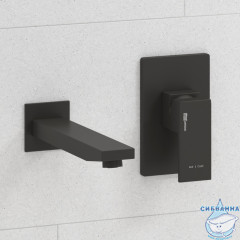 Встраиваемый смеситель для раковины Wasserkraft A20503 (черный матовый)