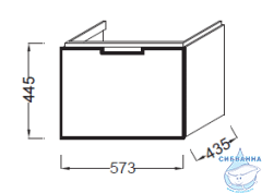 Тумба под раковину Jacob Delafon Reve 60 EB1130-G1C белый