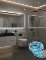 Унитаз подвесной безободковый, смыв торнадо Charus Estella Tornado CR.522.WT3.01 с сиденьем Soft Close (микролифт)