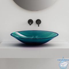 Раковина на столешницу 54 см ABBER Kristall AT2812Aquamarin