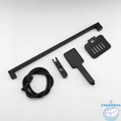 Душевой гарнитур Gappo 1 режим G8013 (черный матовый)