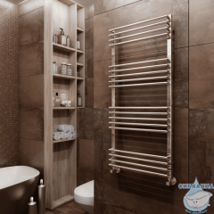 Полотенцесушитель водяной Terminus Арт П16 50х120 (нижнее подключение) (хром)