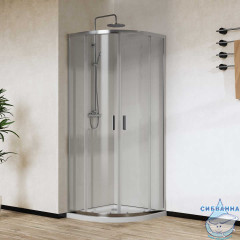 Душевое ограждение Vincea Сити 80x80 профиль хром, стекло прозрачное VSQ-5CT800CL