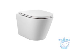 Унитаз подвесной безободковый Aquatek Вега AQ1904T-00 с сиденьем Soft Close (микролифт)