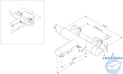 Смеситель для ванны AM.PM Awe F1510000 (хром)