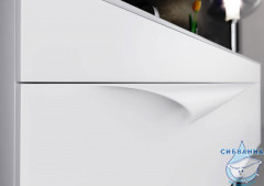 Тумба Aqwella Papyrus 120 белый  с раковиной Aqwella Elegance 120 