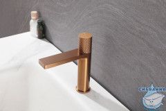 Смеситель ABBER Rund AF8710MRG для раковины, розовое золото матовое