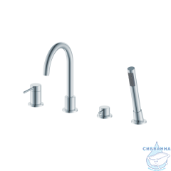 Смеситель для ванны на борт Oliveeka Y-Line OL-669017-CR (хром)