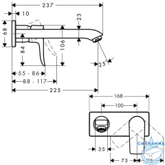 Смеситель для раковины Hansgrohe Metris 31086000