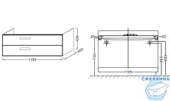 Тумба под раковину Jacob Delafon Rythmik EB1305-N18 120 белый глянец