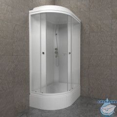 Душевая кабина Тритон Коралл R 120х80 В профиль белый, стело лайт Щ0000068948