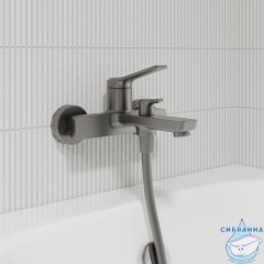 Смеситель для ванны, графит матовый, Parker, IDDIS, PARGM00i02WA