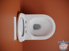 Унитаз подвесной безободковый Ceramicanova Uno Rimless CN11001T с сиденьем быстросъемным Soft Close (микролифт)