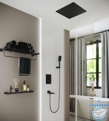 Душевая система Timo Selene SX-2039/03SM 400 1 режим (черный матовый)