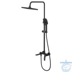 Душевая система Azario Conda 250 1 режим AZ-K2411B (черный матовый)