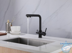 Смеситель для кухни Abber Emotion AF8814B (черный матовый)