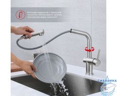 Смеситель для кухни Raglo R86.49.05 (сатин)