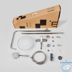 Душевая система с тропическим душем, Stripe, Milardo, STRSB1FM06