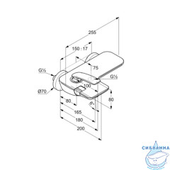 Смеситель для ванны Kludi Balance 524458775 (черный)