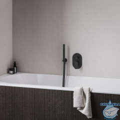 Встраиваемый смеситель для ванны Ravak Eleganta X070301 (черный матовый)