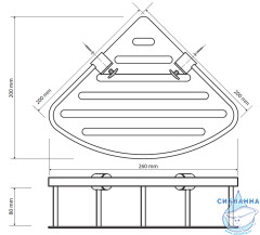 Полочка Bemeta Cytro 146208072