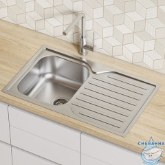 Мойка, нерж. сталь, шелк, 780*480, Strit S, IDDIS, STR78SDi77