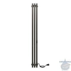 Полотенцесушитель электрический Indigo Style (с таймером) 13х120 оружейная сталь (с возможностью скрытого подключения, подключение R/L)