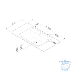 Раковина мебельная Am.Pm Func 100 M8FWPC1000WM