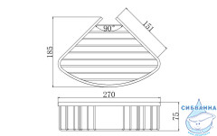 Полочка Aquatek Вега AQ4006MB