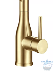 Смеситель для кухни Gappo  G4098-13 (золотой сатин/белый)