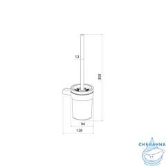 Ершик, нержавеющая сталь, Petite, золото матовое, IDDIS, PETG0SGi47