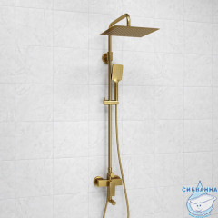 Душевая система Wasserkraft 250 1 режим A155.260.201.BG (золото матовое)