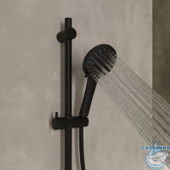 Лейка для душа, черная матовая, 5F, Ideal Spa, Milardo, ILS5FBRM18