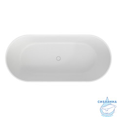 Ванна WHITECROSS Tawna 180x80 (белый мат) иск. камень