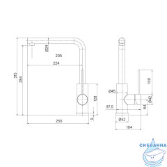 Смеситель для кухни Iddis Rule RULSTL0i05 (сталь)
