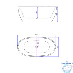  Ванна акриловая Calypso Bilbao 170х78