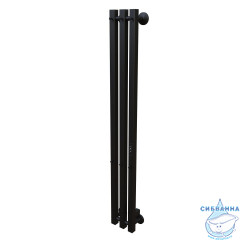 Полотенцесушитель электрический Toni Arti Siena pulsante  3П 130x1200 черный матовый