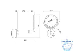 Косметическое зеркало Aquatek AQ4915BGM