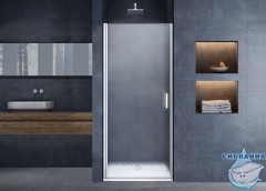 Дверь в нишу Vincea Alpha 95 профиль хром, стекло текстурное VDP-3AL950MT