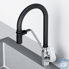 Смеситель для кухни AM.PM Like F8007802 (хром/черный)