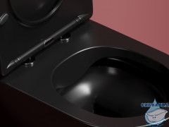Унитаз подвесной безободковый Ceramicanova Modena  Rimless CN6063MB с сиденьем быстросъемным Soft Close (микролифт)