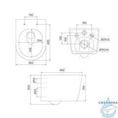 Комплект 3в1: подвесной унитаз, пневматическая инсталляция и клавиша смыва, Basic, IDDIS, BASSLPA3i73