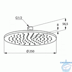 Душевая система Kludi Bozz 386710576 1 режим (хром)