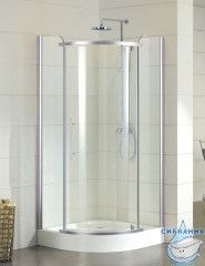 Душевое ограждение Azario Edmonton 90x90 профиль серебро, стекло прозрачное AZ-NNC2231 900 (без поддона)