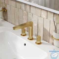 Смеситель для раковины Wasserkraft Schunter 8235 (золото матовое)