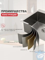 Кухонная мойка Raglo 60 R701.6050.05 (сатин)