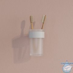 Стакан, нержавеющая сталь, Petite, белый матовый, IDDIS, PETWTSGi45