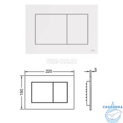 Инсталляция для унитазов TECEbase 9400413 (панель смыва белая)