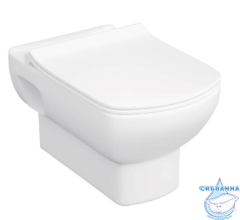 Инсталляция Roca Active с кнопкой смыва Roca Active B1 (хром глянцевый) в комплекте с унитазом Roca Dama Senso c сиденьем Soft close (микролифт)