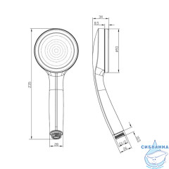 Лейка для душа, SpaHome, IDDIS, SPA1F00i18